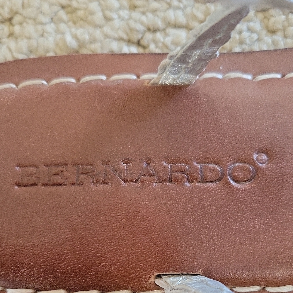Bernardo Silver and Brown Sandals - Picture 2 of 5